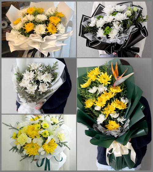 山西晋中介休市连福镇白事花束代送